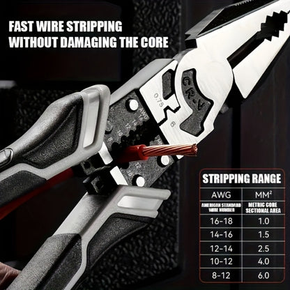 3pcs Pliers Set Diagonal Pliers Needle Nose Pliers Wire Cutter Multifunctional Electrician Hand Tools Heavy Duty Hardware Tool Kit