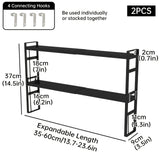 Black 13.7-23.6"L*3.5"W*14.5"H