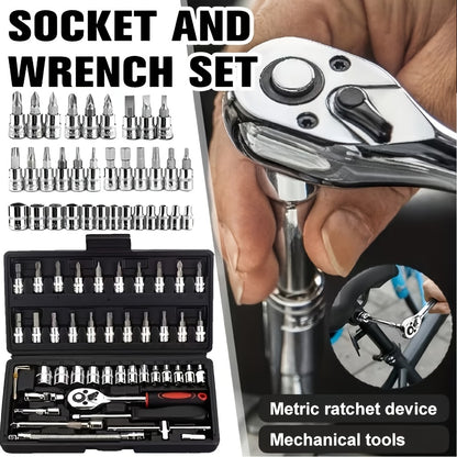 Home Tool Kit Professional, 46-Piece Essential DIY Set, 53-Piece Advanced Home & Auto Repair Kit, or 1000-Piece Complete Toolbox in Storage Case for Home, Automotive & Workshop Use