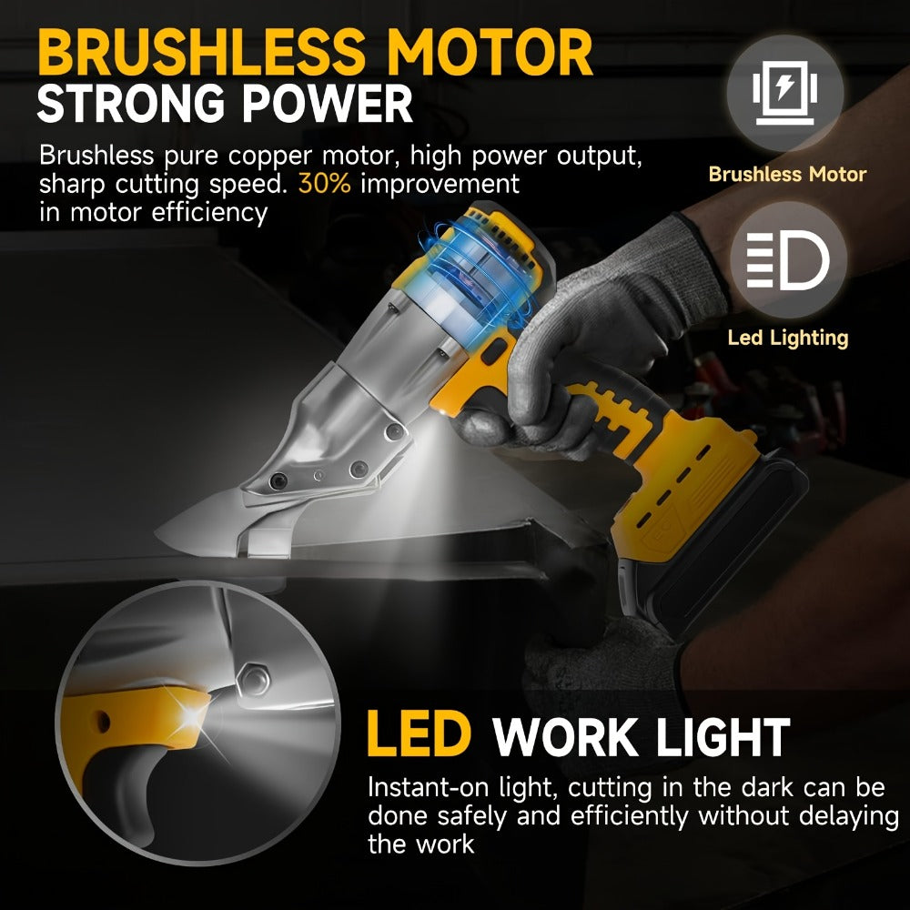 Metal Shear for Dewalt 20V Max Battery Brushless Electric Metal Scissors – Cuts Stainless Steel Sheet Iron Carpet Leather Cardboard – Tool Only No Battery