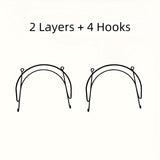 2 layers + 4 transparent hooks
