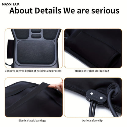 Massage Seat Cushion with Heat 9 Vibration Motors Triple Heating Pad Lumbar Traction Full Body Massager for Back Waist Hip Leg for Couch Chair Gift for Mom Dad Women Men