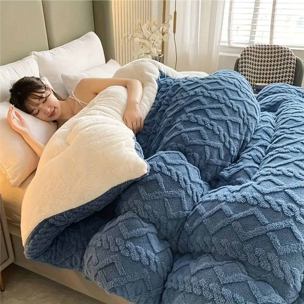 Taffeta Comforter All Season – Soft, Thick & Warm Quilt for Bedroom, Guest Room & Hotel | Machine Washable | Twin Full Queen King