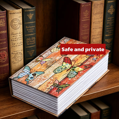 Hidden Book Safe Storage Box with Key Lock – Diversion Book Piggy Bank for Money Jewelry Secret Valuables Home Decor