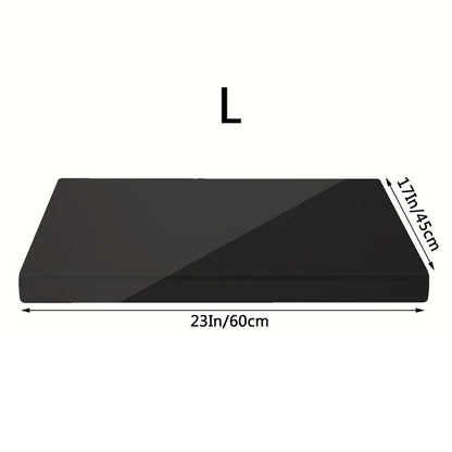 Acrylic Cutting Board Large Anti-Slip 17x23 Inch – Clear & Black Countertop Protector for Kitchen & Restaurant – Food Safe Non-Slip Chopping Board for Fruit, Meat & Meal Prep