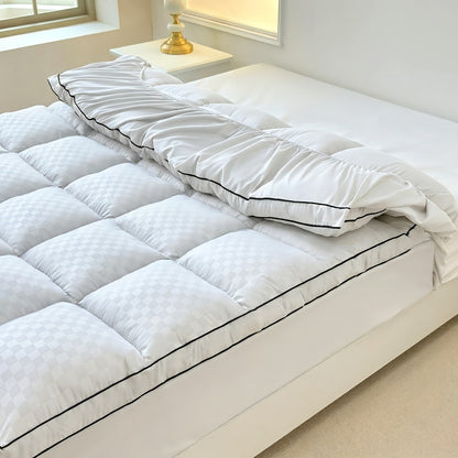Mattress Topper Pillow Top Quilted Fitted Mattress Protector Cover Deep Pocket Cooling 1000GSM Twin Full Queen King