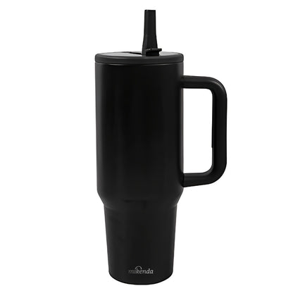 Stainless Steel Insulated Tumbler 40oz with Lid and Foldable Straw - Double Wall Vacuum Keeps Hot 12H Cold 24H, Travel Coffee Cup for Home Office Car and Outdoor, Available in 6 Colors, Great Gift for Men and Women