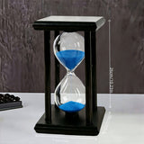 60-minute black frame with blue sand