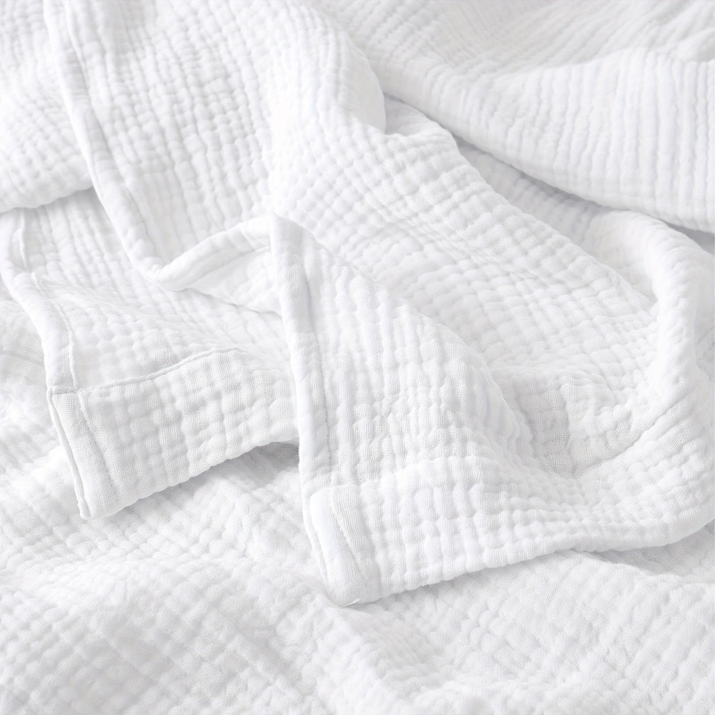 Muslin Blanket 100% Cotton 6-Layer – Breathable Soft Gauze Throw for Couch & Bed, All Season, Machine Washable, 13 Colors, 5 Sizes