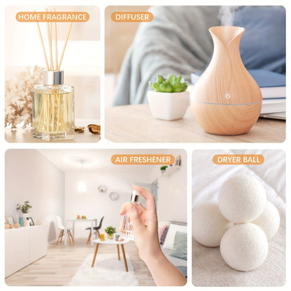 Essential Oil Set – Pure Natural Aromatherapy Oils in Amber Glass Bottles for Diffuser & Humidifier, DIY Fragrance, Valentine's Day & Holiday Gift for Women, Girls, Friends & Family (12/20/26pcs)