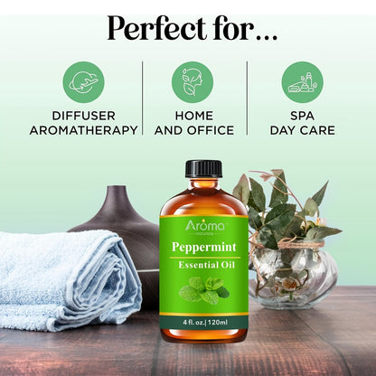 Lavender Essential Oil 4oz – Pure Aromatherapy Oil for Diffuser, Candle, Humidifier & Massage | Also in Eucalyptus, Frankincense, Peppermint, Lemon & More