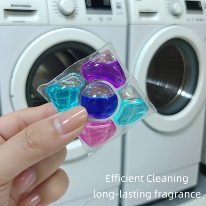 Laundry Pods 5-in-1 Scented Detergent Pods Powerful Stain Remover Long-Lasting Fragrance Each Pod Washes 8-12 Items 12g Per Pod Fabric Cleaner for Home