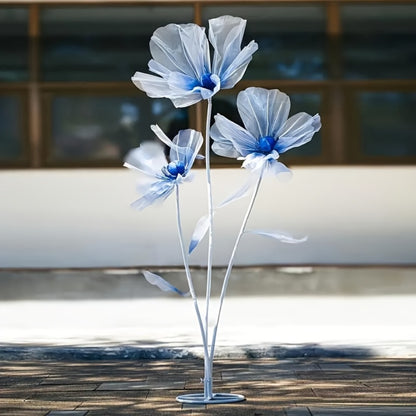 Artificial Silk Peony Flowers Giant Set of 3 Large Fake Flowers with Base & Branches for Wedding, Birthday Party, Home Decor & Window Display – 8 Colors