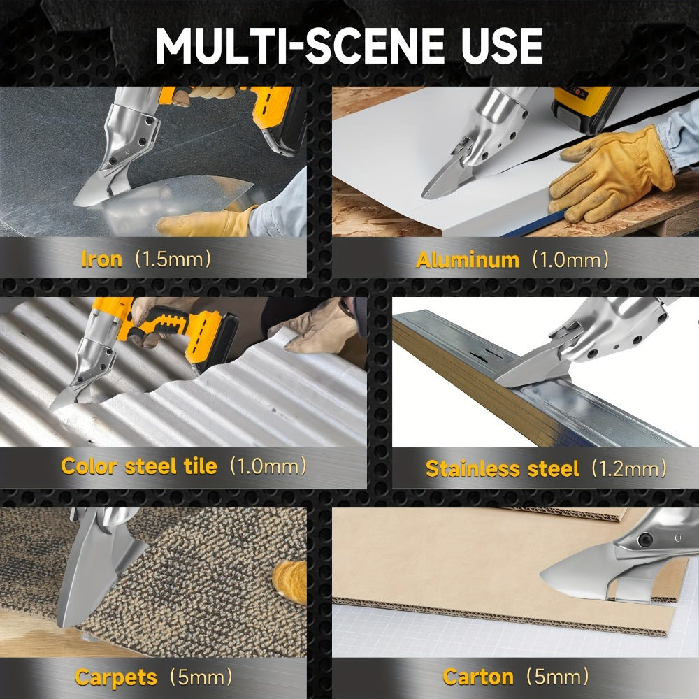 Metal Shear for Dewalt 20V Max Battery Brushless Electric Metal Scissors – Cuts Stainless Steel Sheet Iron Carpet Leather Cardboard – Tool Only No Battery