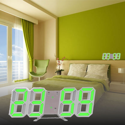 3D LED Digital Alarm Clock Colorful Night Light Home Decor Bedroom Desk Clock USB Powered