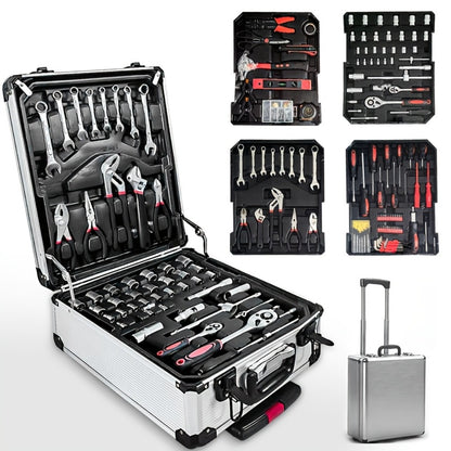 Home Tool Kit Professional, 46-Piece Essential DIY Set, 53-Piece Advanced Home & Auto Repair Kit, or 1000-Piece Complete Toolbox in Storage Case for Home, Automotive & Workshop Use