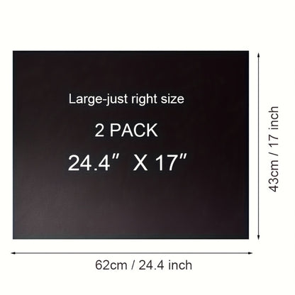 Nonstick Oven Liner Mat 2-Pack, Extra Large Heavy Duty Reusable Oven Bottom Protector, PTFE Oven Mat for Electric Oven, Trimable Oven Floor Liner Catches Drips Spills, 17x24 Inch, Heat Resistant to 260°C