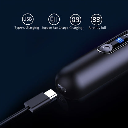 Electric Nose Trimmer with LED Display – USB Rechargeable Painless Facial Hair Removal Device for Men & Women, Nose Ear & Eyebrow Trimmer, Upgraded Grooming Tool, Ideal Gift