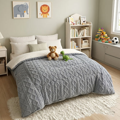 Taffeta Comforter All Season – Soft, Thick & Warm Quilt for Bedroom, Guest Room & Hotel | Machine Washable | Twin Full Queen King