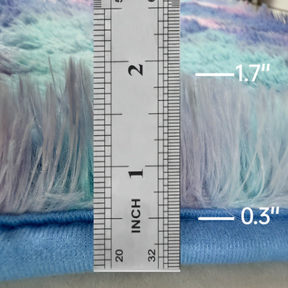 Tie Dye Rainbow Purple Shag Area Rug Non-Slip Machine Washable Carpet Multiple Sizes Living Room Bedroom