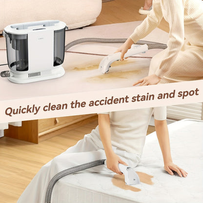 Lydsto Portable Carpet Cleaner 2-in-1 Wash & Dry | 12KPa Suction Fabric Shampooer with Self-Cleaning, 2000ml Tank, Dual Brush Heads – Deep Cleans Sofa, Car Seat & Upholstery
