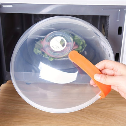 Microwave Food Cover Splash Guard 2 Pack with Steam Vent and Handle BPA-Free Plastic Splatter Guard Lid for Microwave Oven Kitchen Cooking Easy to Clean Reusable