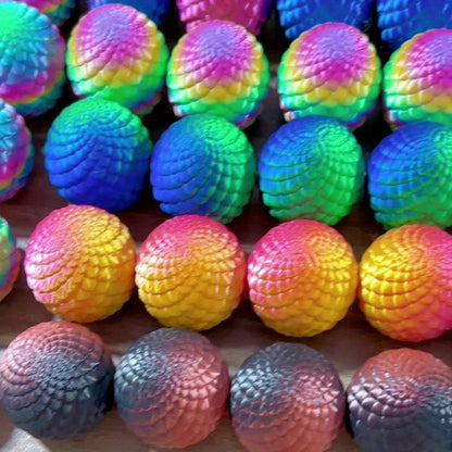 Dragon Egg Decorative Sculpture Set 40-Piece – 20 Mini Dragons & 20 Dragon Eggs Figurines, 4.92" Dragons & 2.2" Eggs, Fantasy Home Decor for Office, Living Room, Holiday Party & Collectors Gift