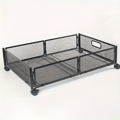 Under Bed Storage Containers with Wheels & Handles – Shoes, Clothes, Blankets Organizer
