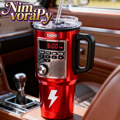 Insulated Travel Mug 40 Oz – Retro Game Console Stainless Steel Tumbler with Leak-Proof Lid & Straw – Hot & Cold Beverages – Perfect Birthday & Christmas Gift for Gamers & Outdoor Adventurers