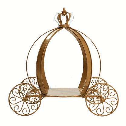Cinderella Pumpkin Carriage Cake Stand 25 Inch - Princess Wedding Centerpiece Decoration for Bridal Shower Birthday Sweet 16 Baby Shower Party