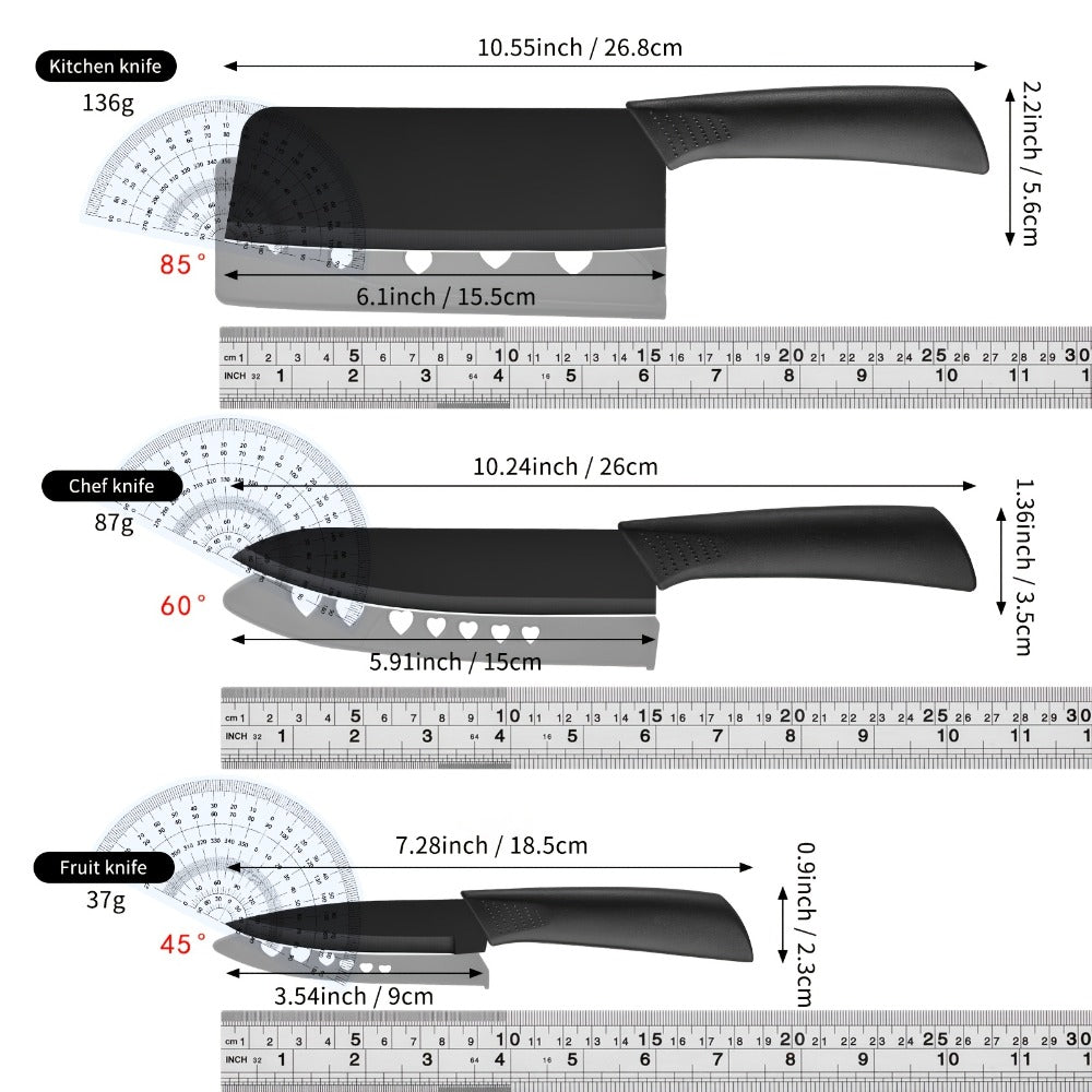 Kitchen Knife Set Professional Forged Stainless Steel Chef Knife Set with Boning Knife Slicing Knife Carving Knife Fillet Knife Butcher Knife Scissors Ultra Sharp Durable Meat Fish 4pc 7pc
