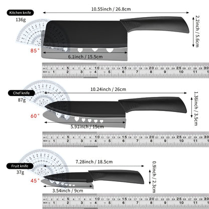Kitchen Knife Set Professional Forged Stainless Steel Chef Knife Set with Boning Knife Slicing Knife Carving Knife Fillet Knife Butcher Knife Scissors Ultra Sharp Durable Meat Fish 4pc 7pc