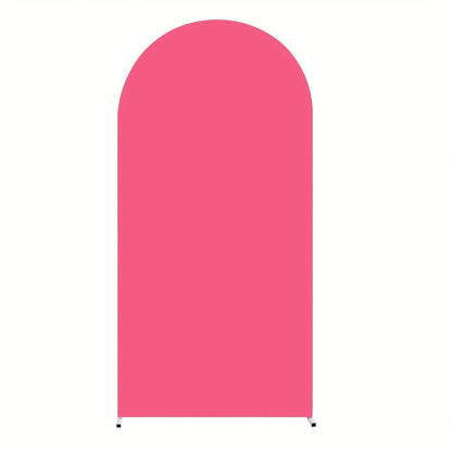 Arch Cover 6ft Stretchable Fabric Party Decoration | Wedding Ceremony Backdrop Cover Wrinkle-Free Zipper Fit for Gender Reveal Bridal Shower Birthday Holiday Celebration 8 Colors