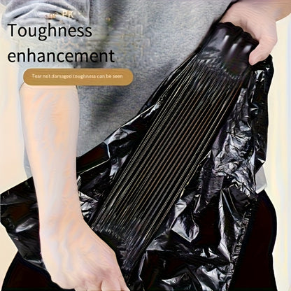 Drawstring Trash Bags 100 Count – 5 Rolls Black Heavy Duty Leak Proof Garbage Bags for Kitchen Bathroom Bedroom Outdoor