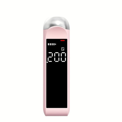 Rechargeable Breathalyzer Alcohol Tester – Professional Digital Breath Alcohol Detector, Portable Personal Breathalyzer with LCD Display, Available in Green, Black & Pink