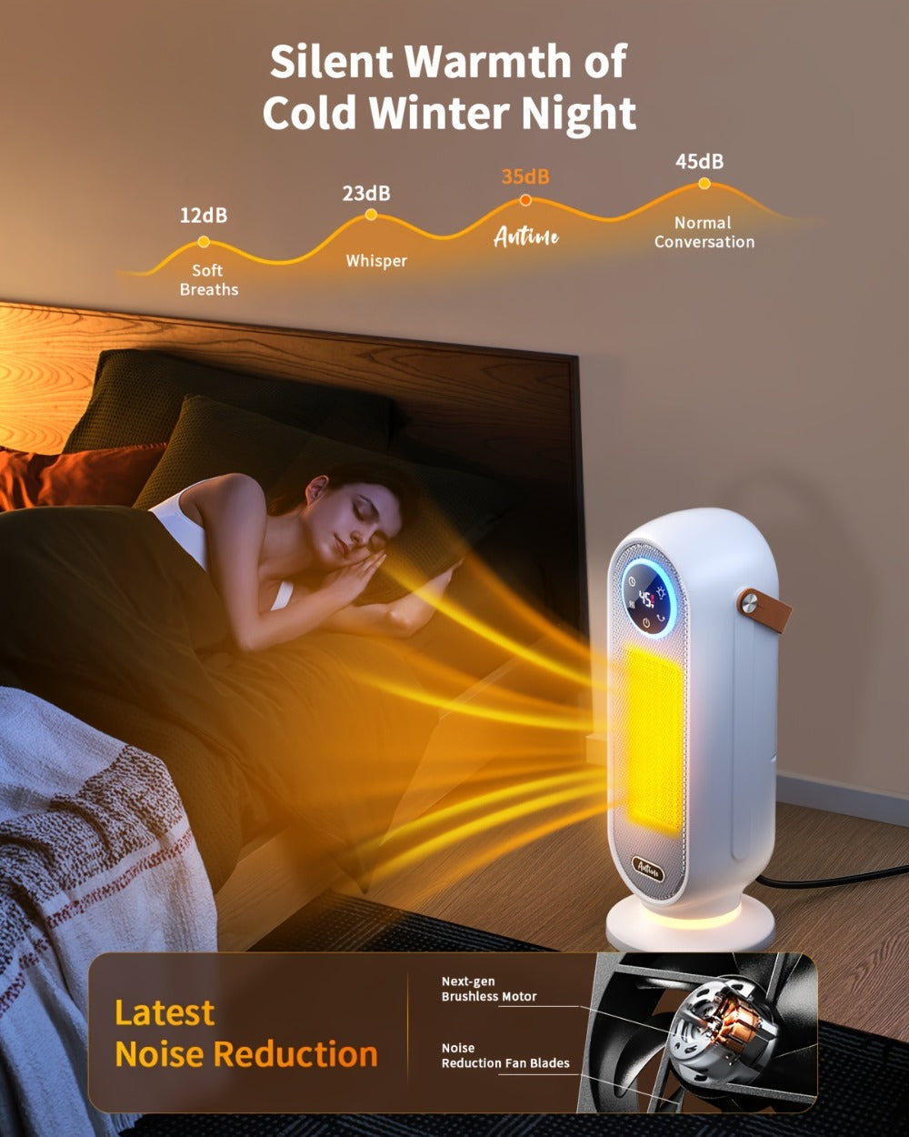 Space Heater 1500W with Remote Control & Digital Display – Portable Electric Heater for Indoor Use, 90° Oscillation, Overheat Protection, Ultra-Quiet Room Heater for Bedroom, Office & Home