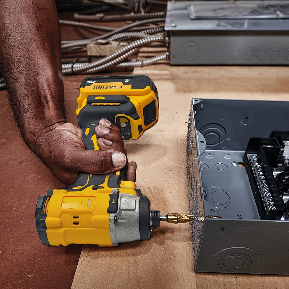 Cordless Impact Driver 1/4" Compatible with DeWalt 20V Battery | 0-2800 RPM Electric Impact Screwdriver with LED Indicator Light – Ideal for Home Repair, Appliance & DIY Projects (Tool Only)