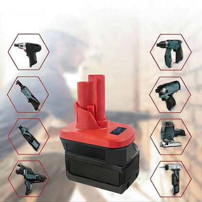 Battery Adapter Converter for Dewalt 20V & 18V Red Tools Li-ion Battery to 12V Power Tool Replacement – Lithium Ion Compatible Adapter