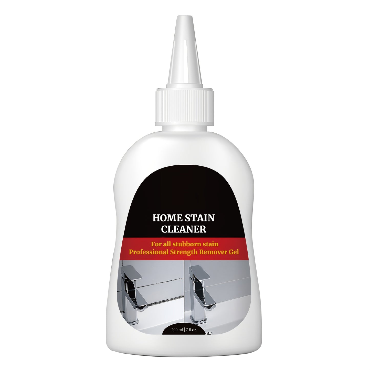 Black Stain Cleaner Gel 7 fl oz (200ml), Heavy Duty Cleaning Gel for Washing Machine, Refrigerator, Grout, Sink, Shower, Bathtub, Oven & Dishwasher – Powerful Formula, Safe for Delicate Surfaces, No Harsh Fumes