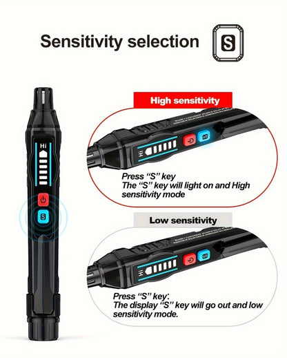 Combustible Gas Leak Detector - High Sensitivity Natural Gas & Methane Alarm with Audible & Visual Alert for Home & Industrial Safety