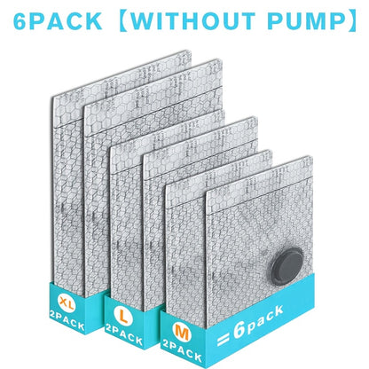 Vacuum Storage Bags with Electric Pump USB Wireless Space Saving Compression Bags for Clothes Blankets Duvets Pillows Bedding Travel Camping Wardrobe Organizer