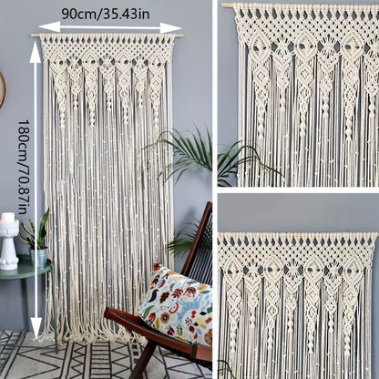 Bohemian Tapestry Wall Hanging - Large Boho Woven Wall Decor with Boho-Chic Patterns, Vertical Macrame Style Tapestry for Bedroom Living Room Wedding, Aesthetic Room Decor