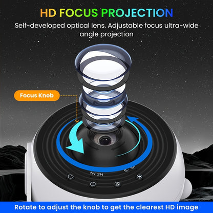 Galaxy Earth Projector Lamp 4K HD with 13 Film Cards Globe Night Light Projector for Bedroom - Star Galaxy Projection Table Lamp for Home Decor, Kids Room, Ambient Lighting & Gift