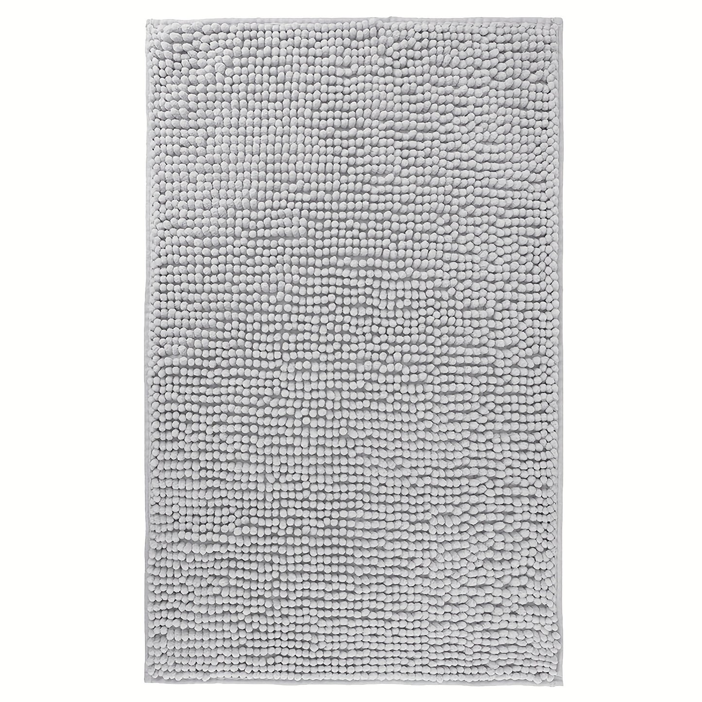 Chenille Bath Rug Extra Thick Soft Absorbent Non-Slip Bathroom Mat Machine Washable, Multiple Sizes & Colors