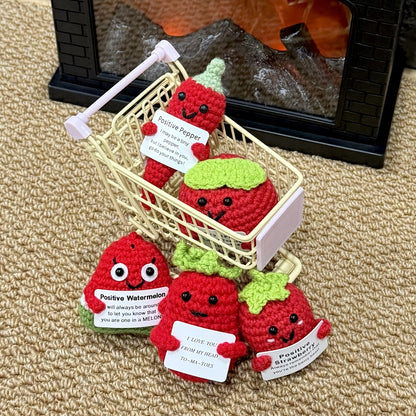Crochet Doll Set 20pcs Handmade Emotional Support Dolls – Cute Collectible Okra Plush Figures, Birthday Gift for Women Men Mom Dad Kids Teacher Friend Coworker