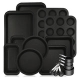 Black with white dots, 18 pieces