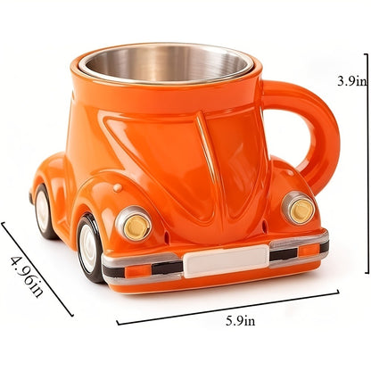 Sports Car Shape Coffee Mug – Fun Novelty Car Shaped Drinking Cup Large Capacity – Unique Tea Cup for Office & Home Decor – Cool Birthday & Christmas Gift for Car Lovers – 6 Colors