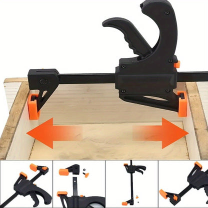 F Clamp Woodworking Quick Clamp Set Ratcheting Bar Clamp with Trigger Handle for Wood Glue DIY Projects