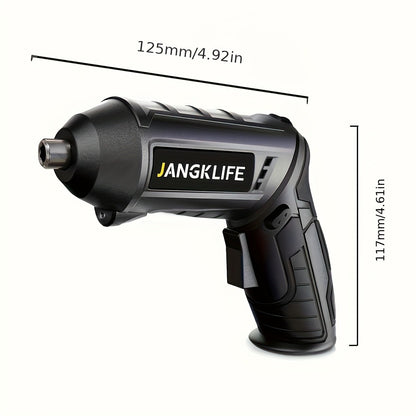 Electric Screwdriver Set 16pcs, 90° Rotatable Foldable Cordless Screwdriver Kit with 1200mAh Rechargeable Battery & Bits