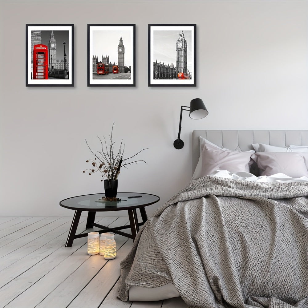 Wall Photo Frames Set of 3 – 12x16 Inch Picture Frames for Wall Display, Multiple Colors, Hallway & Living Room Decor, Gift-Ready